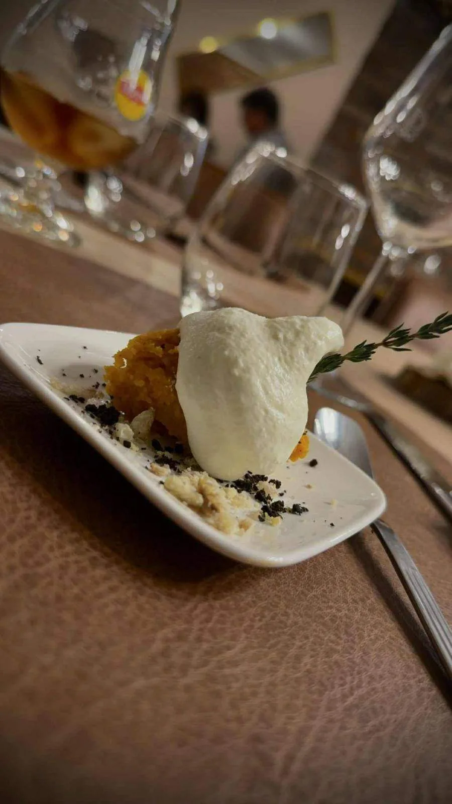 Dessert crème et crumble — Come di noi, Seraing